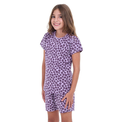 Girls summer pajama set Blossom t-shirt +shorts